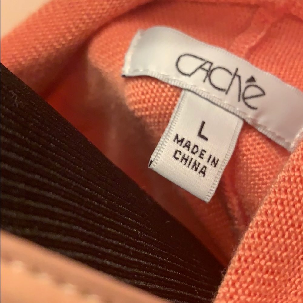 Cache’ orange sweater - Picture 3 of 5